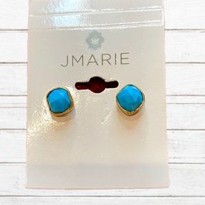 JMARIE Turquoise square post earrings